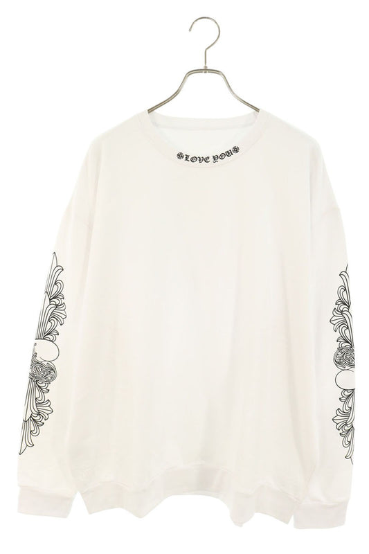 Chrome Hearts SWTSHRT PLVR LOVE YOU Print Sweatshirt Size XL
