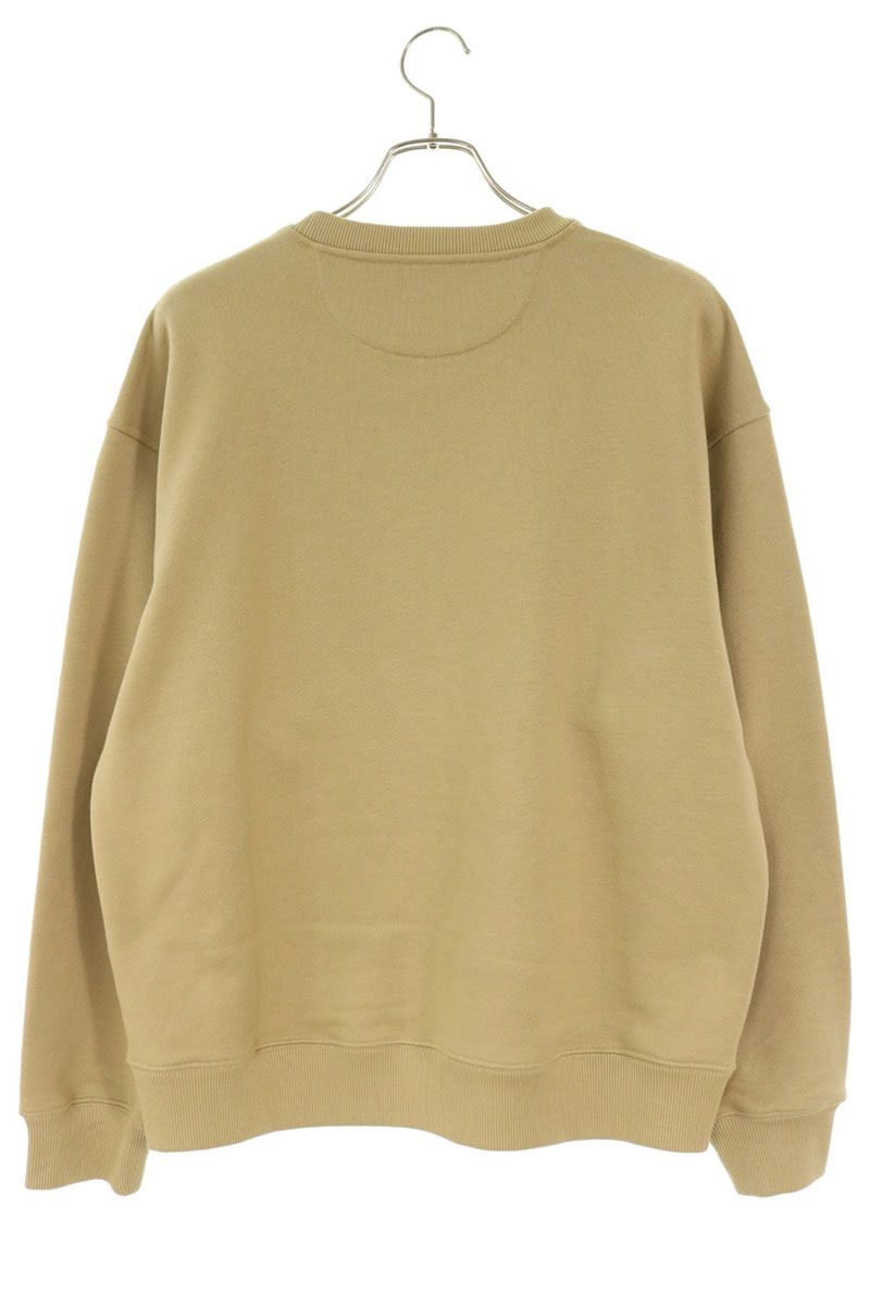 FENDI FF Pattern Pocket Crewneck Sweatshirt Beige Size M