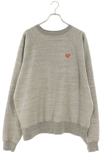 HUMAN MADE Heart Logo Patch Crewneck Sweatshirt Gray Size XL