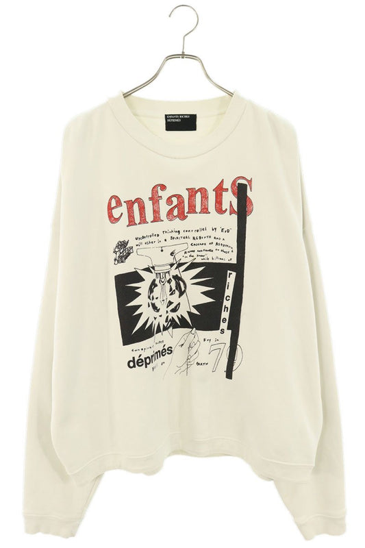 ENFANTS RICHES DEPRIMES Graphic Sweatshirt White Size L
