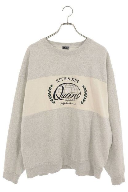 KITH 24SS Nelson Rugby Crewneck Gray/Green Size XXL