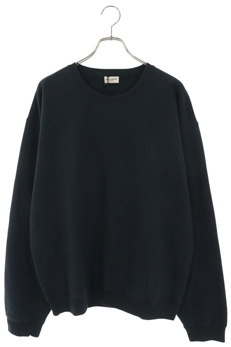 SAINT LAURENT PARIS Back Embroidered Sweatshirt Size XXL