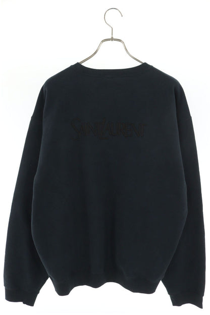 SAINT LAURENT PARIS Back Embroidered Sweatshirt Size XXL