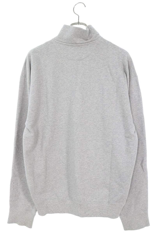 J.W.Anderson Cotton Half-Zip Sweatshirt Gray Size M