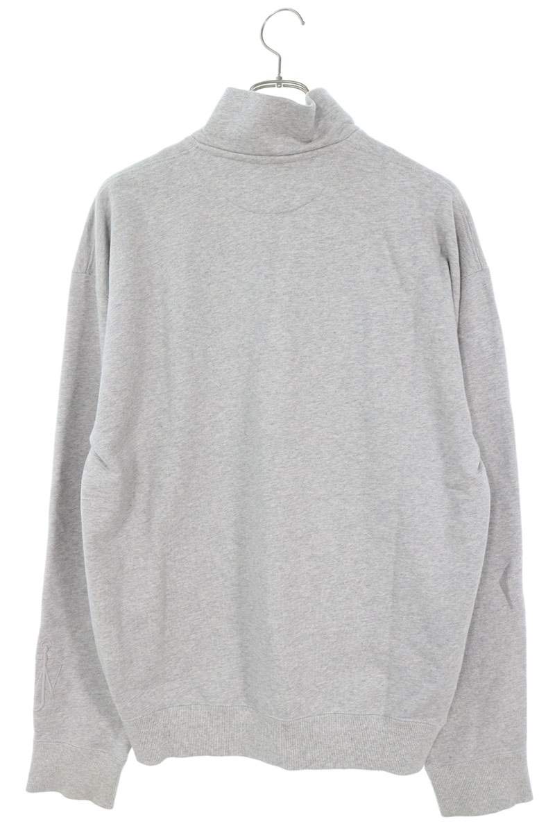 J.W.Anderson Cotton Half-Zip Sweatshirt Gray Size M