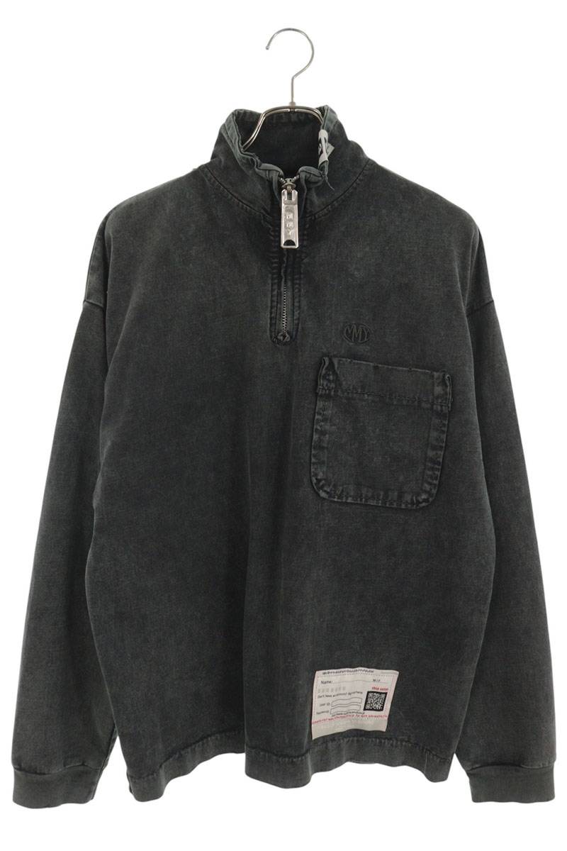 MIHARAYASUHIRO Washed Half-Zip Sweatshirt Gray Size 46