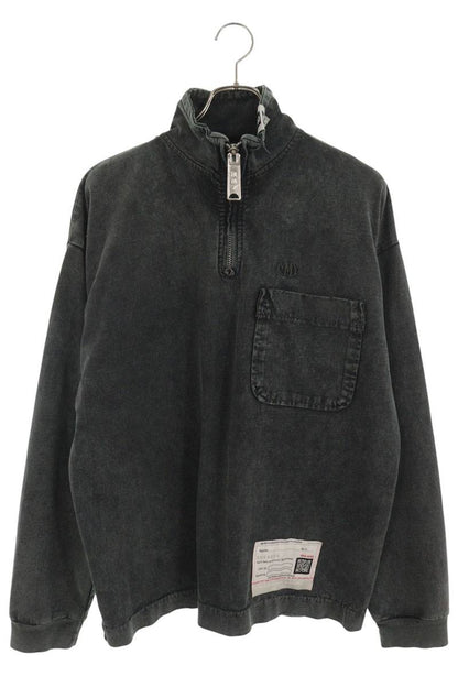 MIHARAYASUHIRO Washed Half-Zip Sweatshirt Gray Size 46
