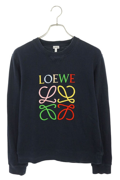 LOEWE Anagram Embroidered Sweatshirt Navy Multi Size L