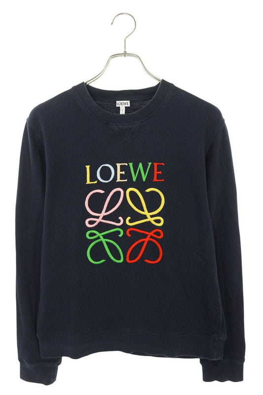 LOEWE Anagram Embroidered Sweatshirt Navy Multi Size L