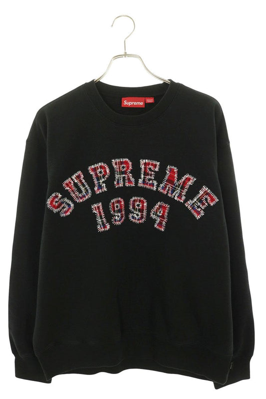 SUPREME 26SS Plaid Arc Crewneck Sweatshirt Size M