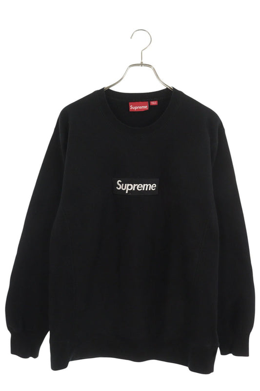 SUPREME Box Logo Cotton Crewneck Sweatshirt Black Size L
