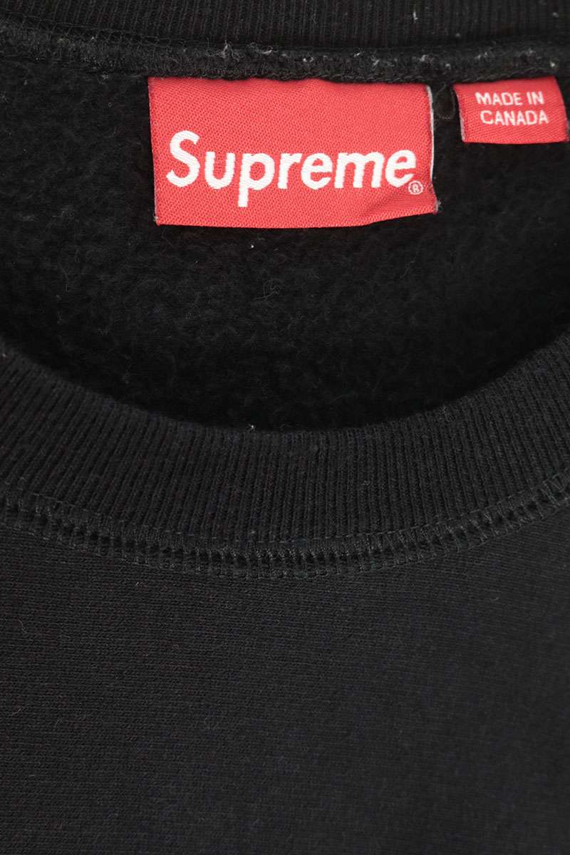 SUPREME Box Logo Cotton Crewneck Sweatshirt Black Size L