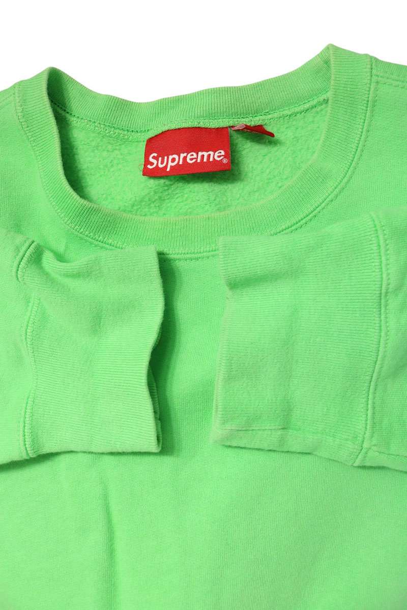 SUPREME Small Box Crewneck Sweatshirt Green Size L