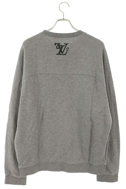 LOUISVUITTON 20AW Squared LV Crewneck Sweatshirt Gray Size L