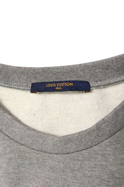 LOUISVUITTON 20AW Squared LV Crewneck Sweatshirt Gray Size L