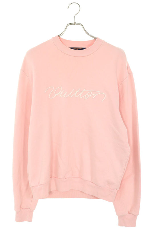 LOUISVUITTON 25AW Embroidered Sweatshirt Pink Size S