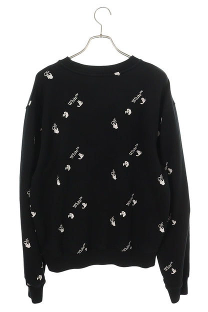 OFF-WHITE R21FLE009 All-Over Logo Sweatshirt Black Size XL