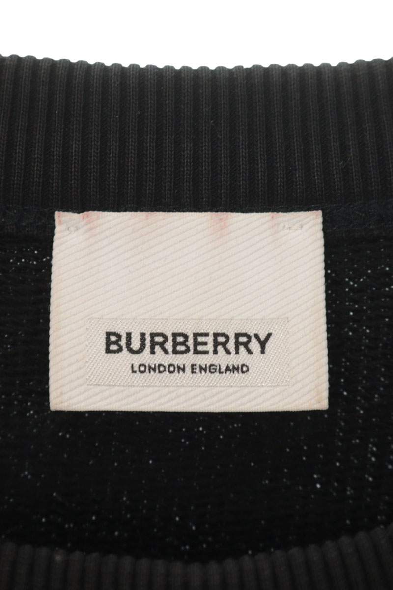 Burberry 8011357 Front Logo Sweatshirt Black Size L