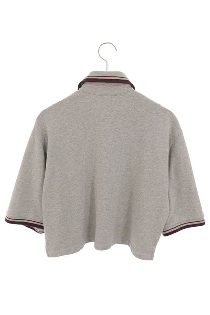 STELLA McCARTNEY Short Sleeve Polo Sweatshirt Gray Size XS