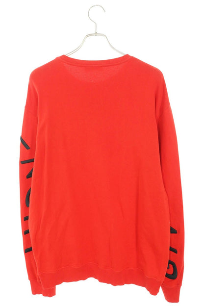 GIVENCHY Logo Embroidery Sweatshirt Red Size XL