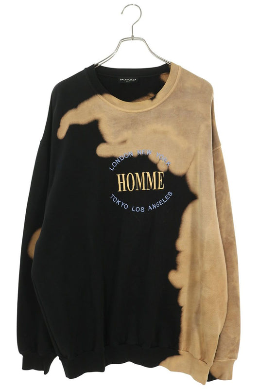 BALENCIAGA 17AW Bleached HOMME Oversized Sweatshirt Size L
