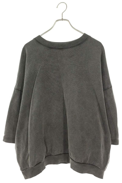 ACNE STUDIOS Rubber Logo Short-Sleeve Sweatshirt Gray Size M