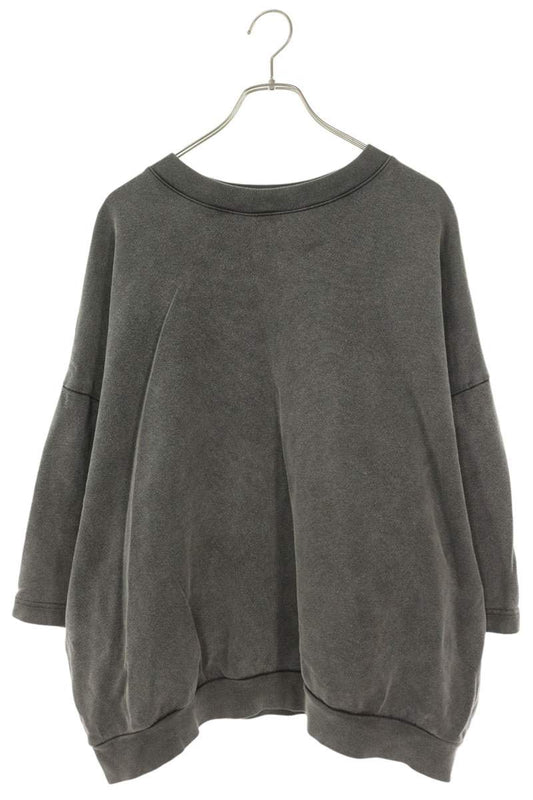 ACNE STUDIOS Rubber Logo Short-Sleeve Sweatshirt Gray Size M
