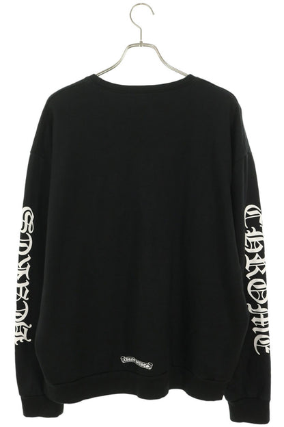 Chrome Hearts Neck Logo Crewneck Sweatshirt Black Size L