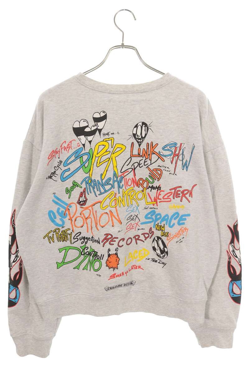 Chrome Hearts PPO BRAIN MATTY BOY Sweatshirt Gray Size XL