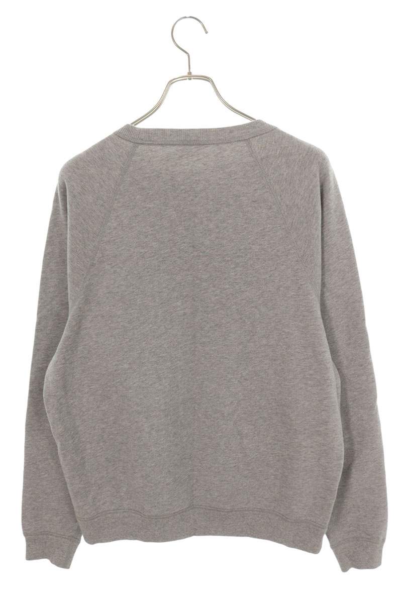 CELINE Logo Emblem Print Crewneck Sweatshirt Gray Size M
