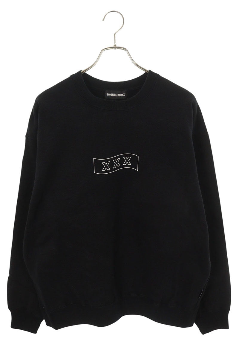 GOD SELECTION XXX Logo Print Sweatshirt Black Size M