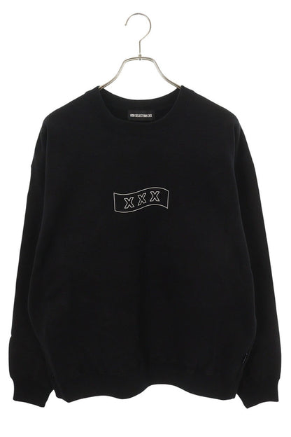 GOD SELECTION XXX Logo Print Sweatshirt Black Size M