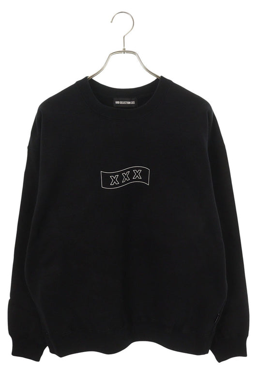 GOD SELECTION XXX Logo Print Sweatshirt Black Size M