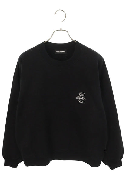 GOD SELECTION XXX Logo Embroidered Sweatshirt Black Size S