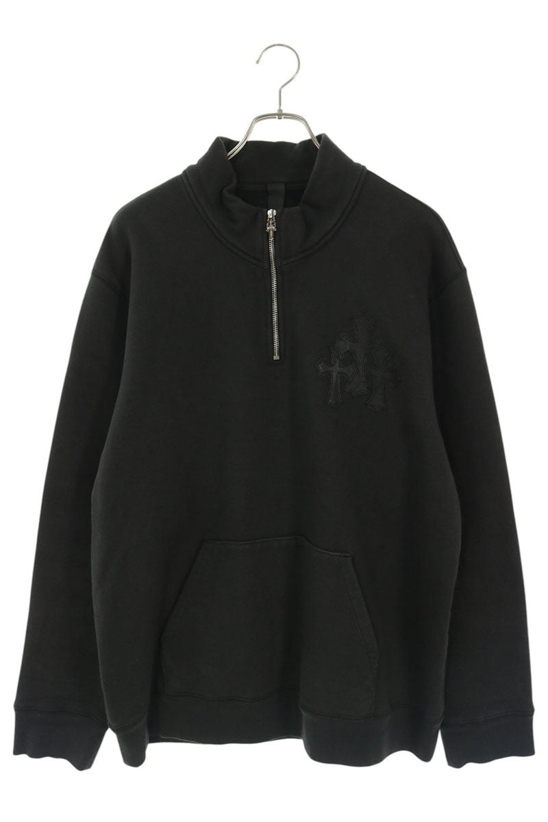 Chrome Hearts GYN U PAPER JAM Half-Zip Patch Hoodie Size L