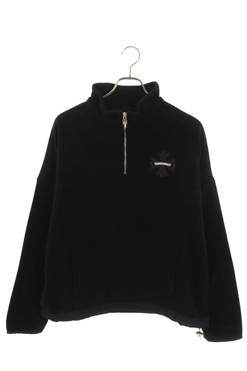 Chrome Hearts YKT U TARDY SWEEP CH Fleece Half-Zip Sweatshirt Size M
