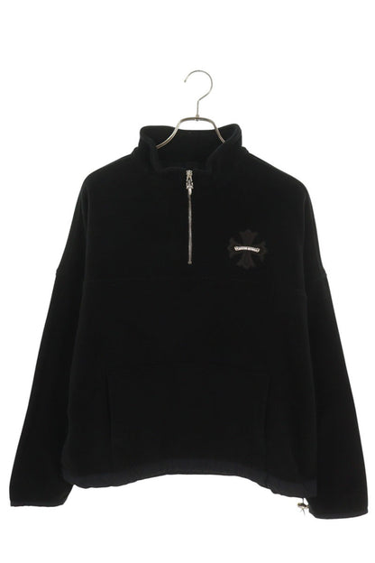 Chrome Hearts YKT U TARDY SWEEP CH Fleece Half-Zip Sweatshirt Size M