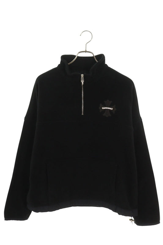 Chrome Hearts YKT U TARDY SWEEP CH Fleece Half-Zip Sweatshirt Size M