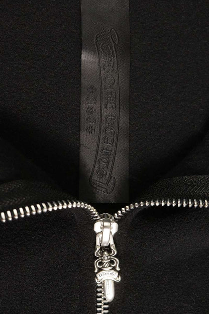 Chrome Hearts YKT U TARDY SWEEP CH Fleece Half-Zip Sweatshirt Size M
