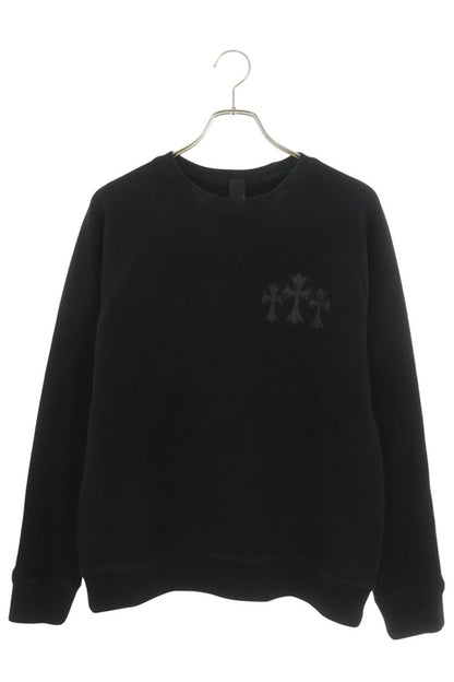 Chrome Hearts 7-11 CREW Back CH Sweatshirt Black Size XS