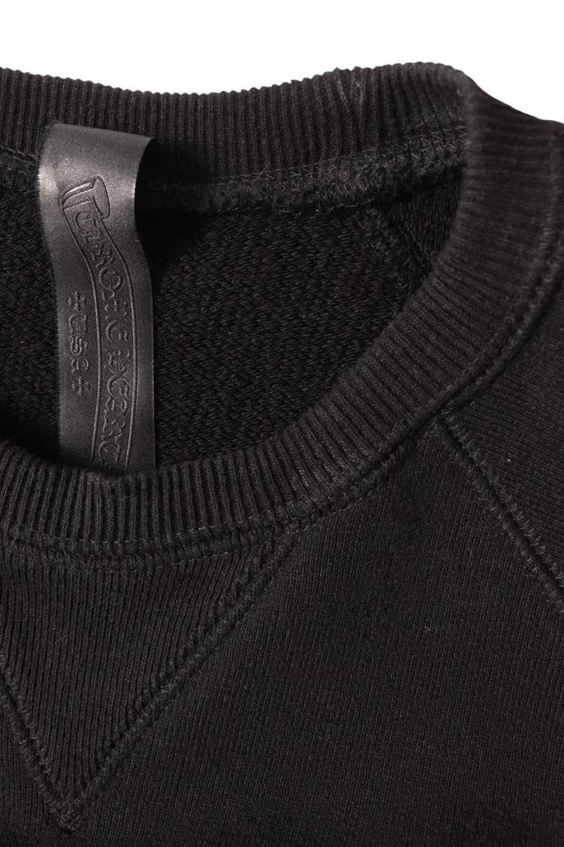 Chrome Hearts 7-11 CREW Back CH Sweatshirt Black Size XS