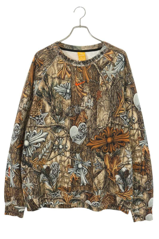 Chrome Hearts NOCTA Crewneck Sweatshirt Brown Size XL