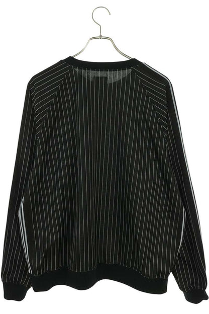 Needles Polyester Stripe Sweatshirt Black Size L