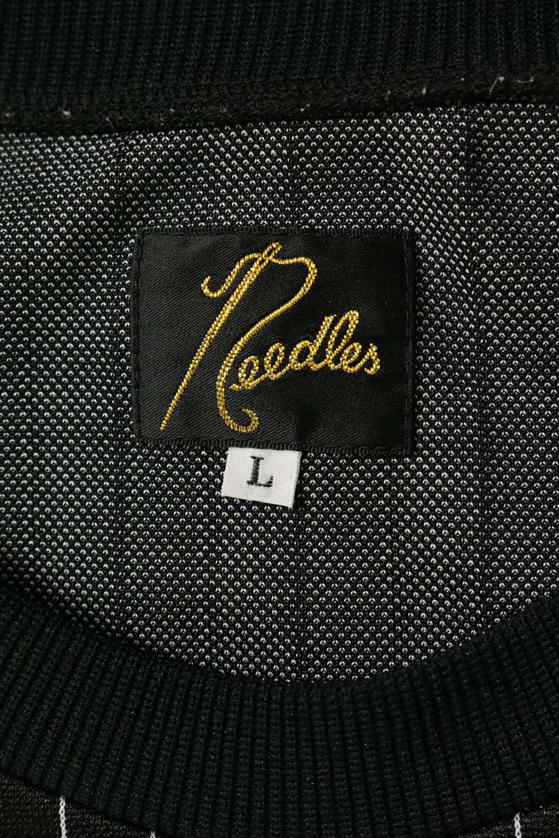 Needles Polyester Stripe Sweatshirt Black Size L