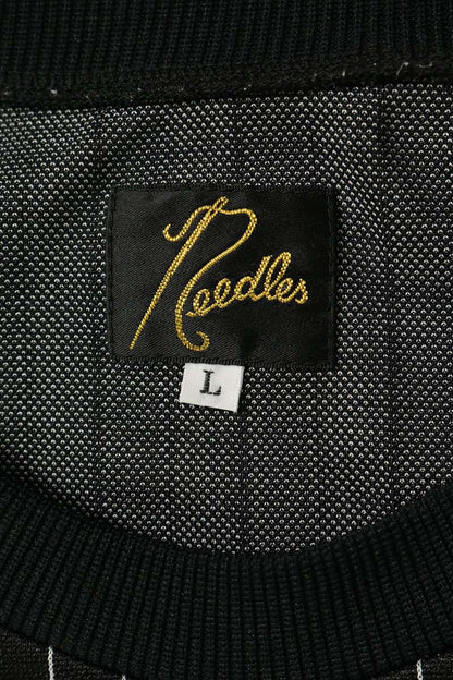 Needles Polyester Stripe Sweatshirt Black Size L
