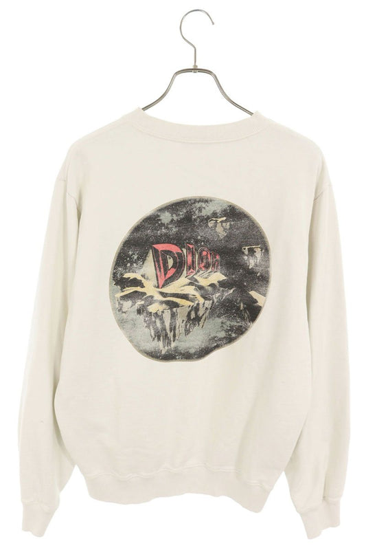 DIOR Back Logo Print Sweatshirt White Size M