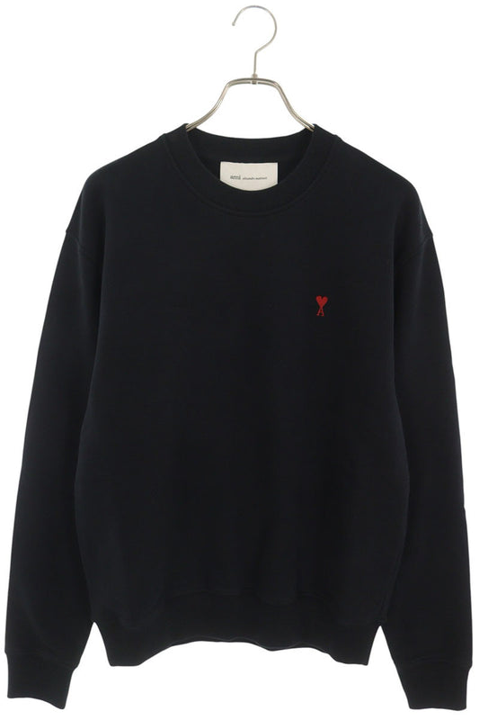 AMI Alexandre Mattiussi Heart A Sweatshirt Black Size XXL