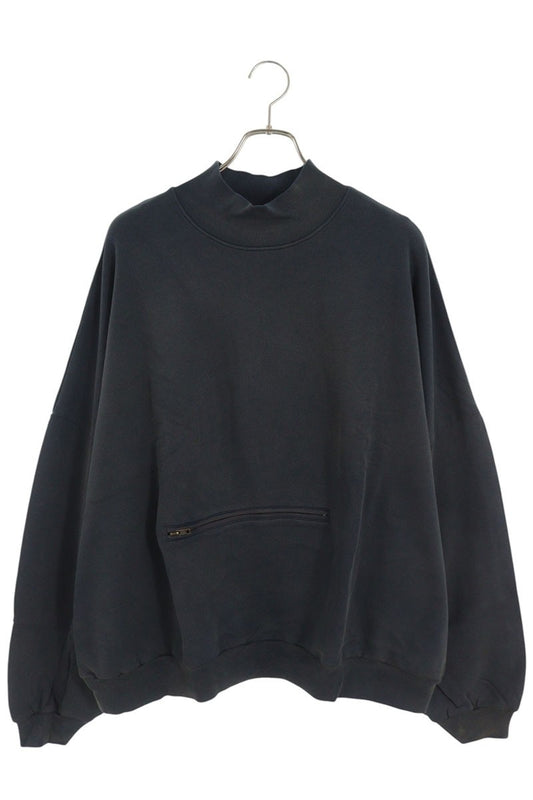WILLY CHAVARRIA Waffle Lined Mock Neck Sweatshirt Size XL