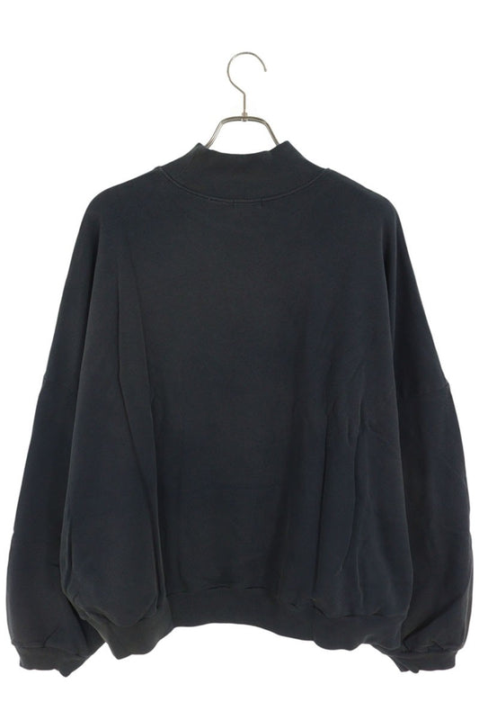 WILLY CHAVARRIA Waffle Lined Mock Sweatshirt Navy Size XL