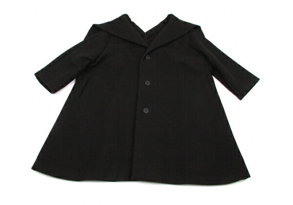 Yohji Yamamoto FEMME Heavy Melton Coat Black Size M